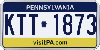PA license plate KTT1873