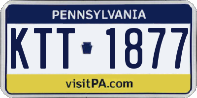 PA license plate KTT1877