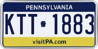 PA license plate KTT1883