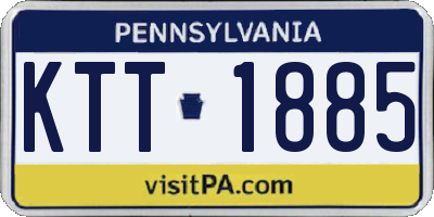 PA license plate KTT1885