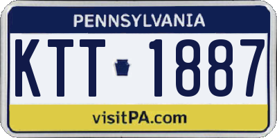 PA license plate KTT1887