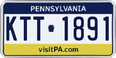 PA license plate KTT1891