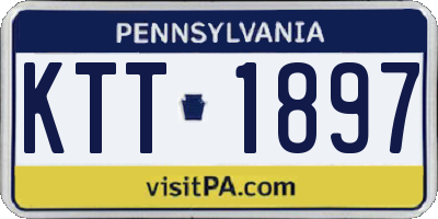 PA license plate KTT1897