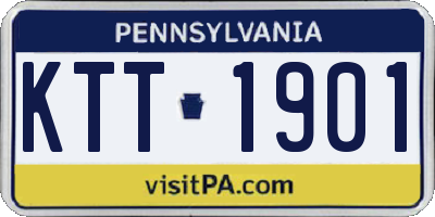 PA license plate KTT1901
