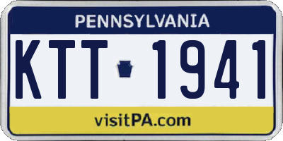 PA license plate KTT1941