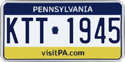 PA license plate KTT1945