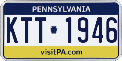 PA license plate KTT1946