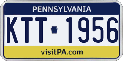 PA license plate KTT1956