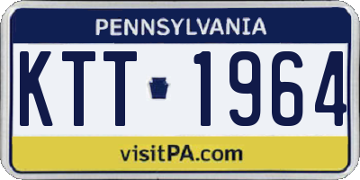PA license plate KTT1964