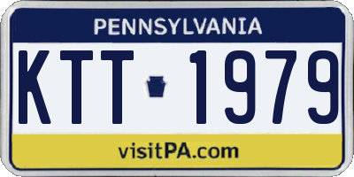 PA license plate KTT1979