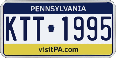 PA license plate KTT1995