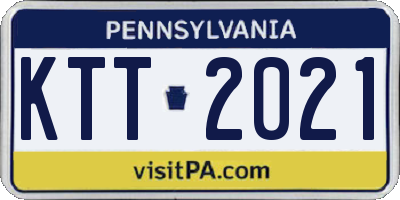 PA license plate KTT2021