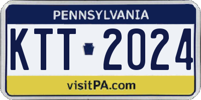 PA license plate KTT2024