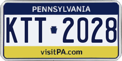 PA license plate KTT2028