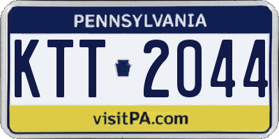 PA license plate KTT2044