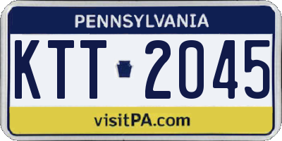 PA license plate KTT2045