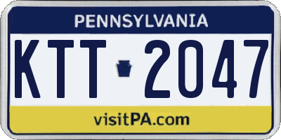 PA license plate KTT2047