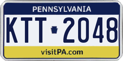 PA license plate KTT2048