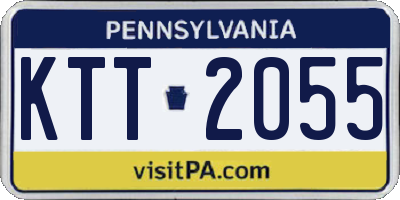 PA license plate KTT2055