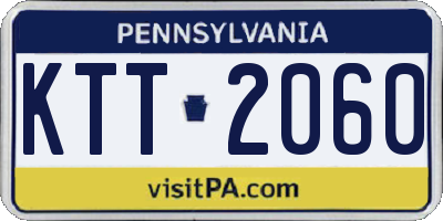 PA license plate KTT2060