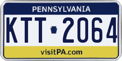 PA license plate KTT2064