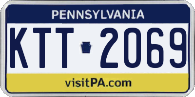 PA license plate KTT2069