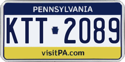 PA license plate KTT2089