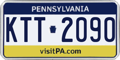 PA license plate KTT2090
