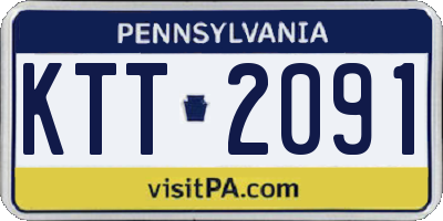 PA license plate KTT2091