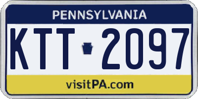 PA license plate KTT2097