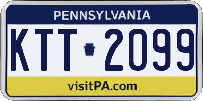 PA license plate KTT2099