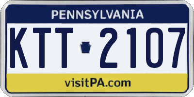 PA license plate KTT2107