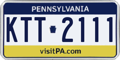 PA license plate KTT2111