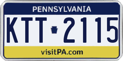 PA license plate KTT2115