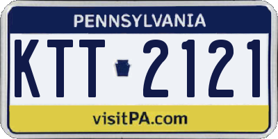 PA license plate KTT2121