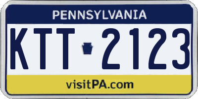 PA license plate KTT2123