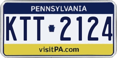 PA license plate KTT2124