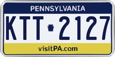 PA license plate KTT2127