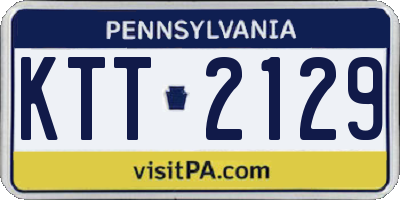PA license plate KTT2129