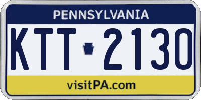 PA license plate KTT2130