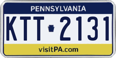 PA license plate KTT2131