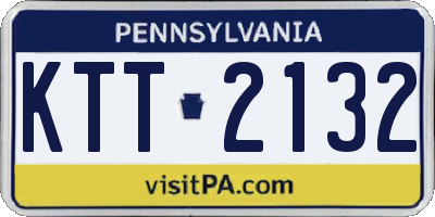 PA license plate KTT2132
