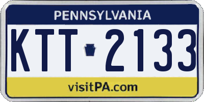 PA license plate KTT2133