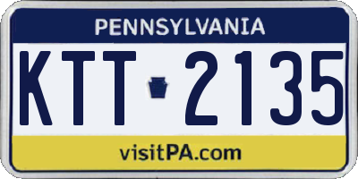 PA license plate KTT2135