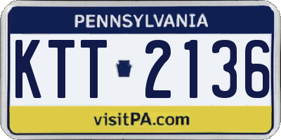 PA license plate KTT2136