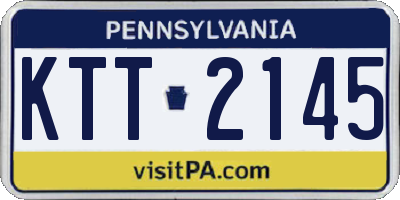 PA license plate KTT2145