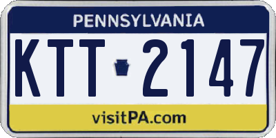 PA license plate KTT2147