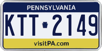 PA license plate KTT2149