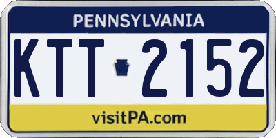 PA license plate KTT2152
