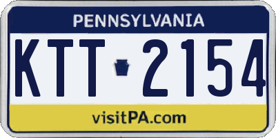 PA license plate KTT2154